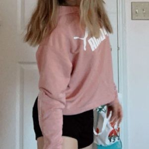 puma pink hoodie/sweatshirt